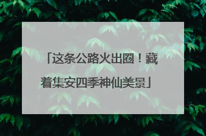 这条公路火出圈！藏着集安四季神仙美景